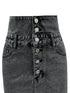 'Monica' High Waist Denim Skirt - Celes Fashion